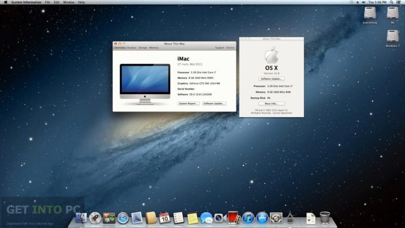 Niresh Mac OSX Mountain Lion 10.8.5 ISO Free Download