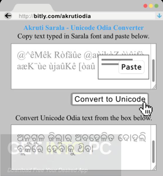 Unicode To Shree Lipi Converter