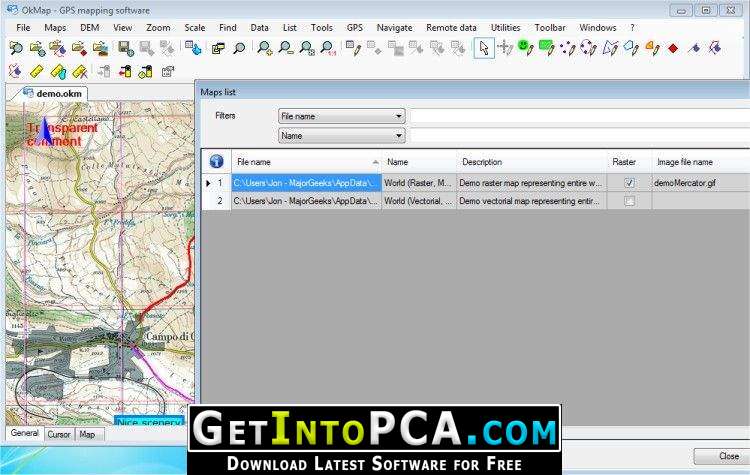 OkMap Desktop 17.10.6 download the new version for android