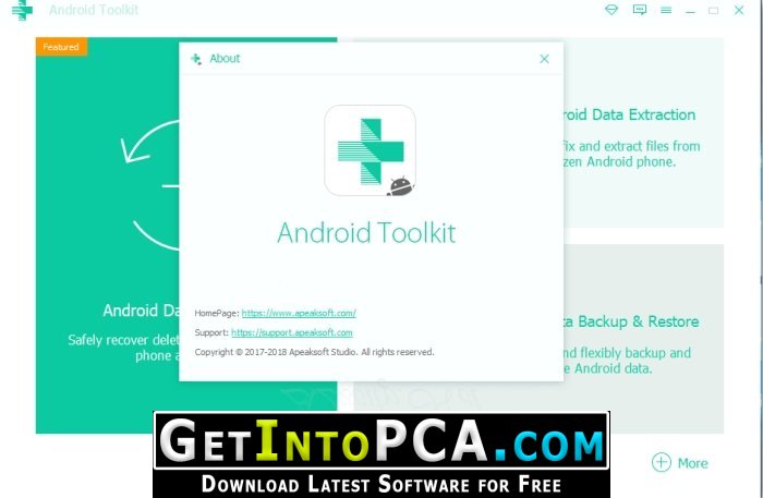instal Apeaksoft Android Toolkit 2.1.10