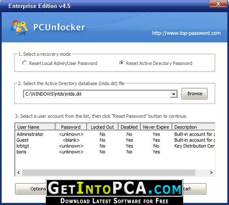 pcunlocker free download with crack