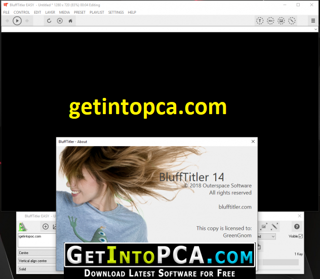 download the new version BluffTitler Ultimate 16.3.1