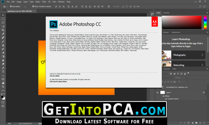 Download Adobe Photoshop CC 2018 19.1.6