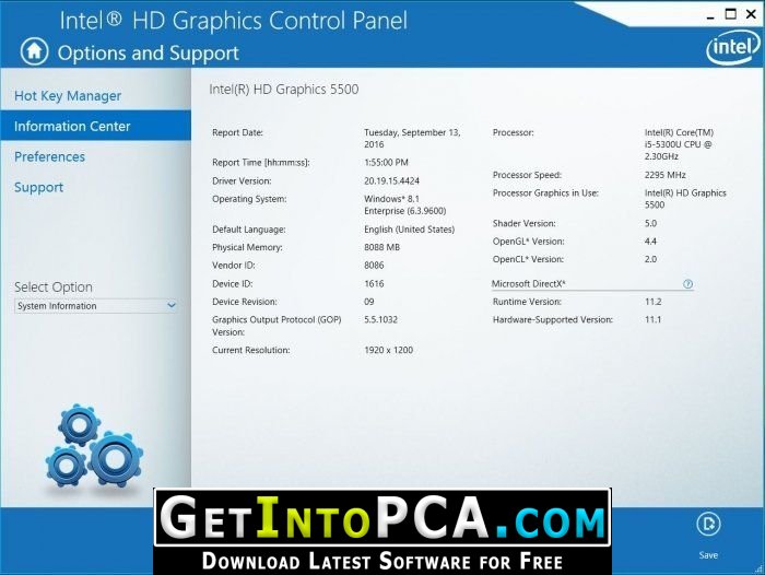 windows 10 intel graphics driver 64 bit
