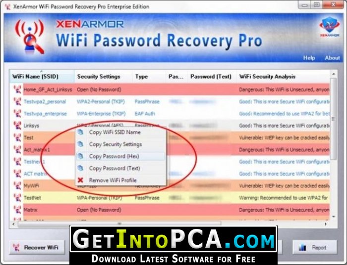 telecharger wifi password recovery gratuit