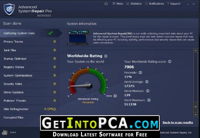 advanced system repair pro free download with key