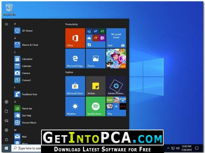 windows 10 pro 19h1 august 2019 free download