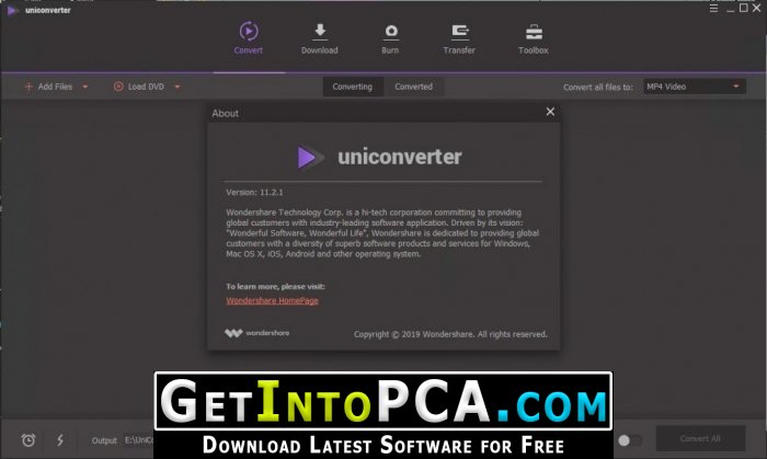 Wondershare UniConverter 14.1.21.213 for mac download free