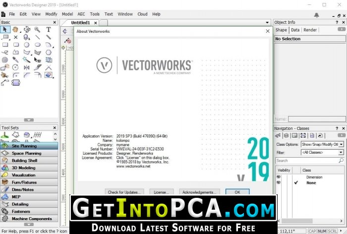 vectorworks 2019 install file download