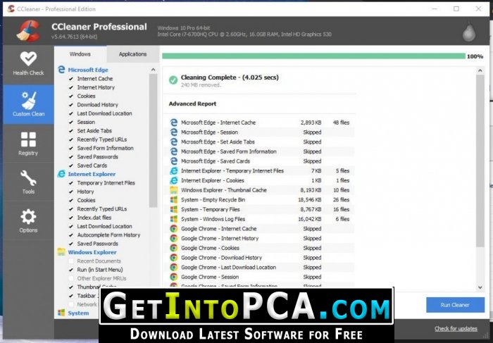 install ccleaner professional