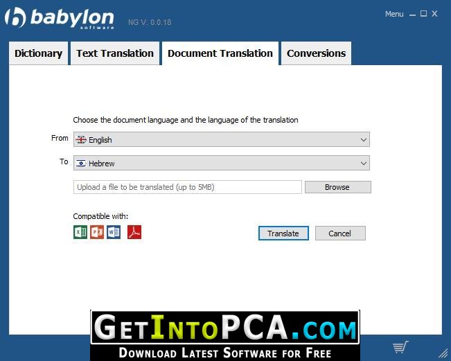 babylon 9 dictionary free download