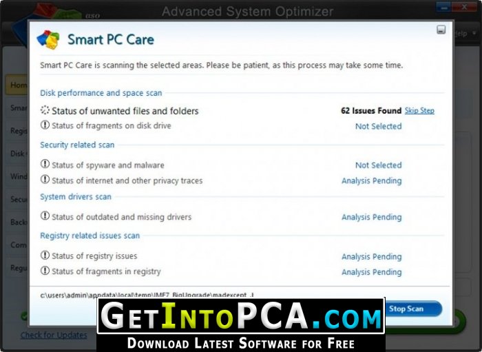 Advanced System Optimizer 3.81.8181.238 for windows download