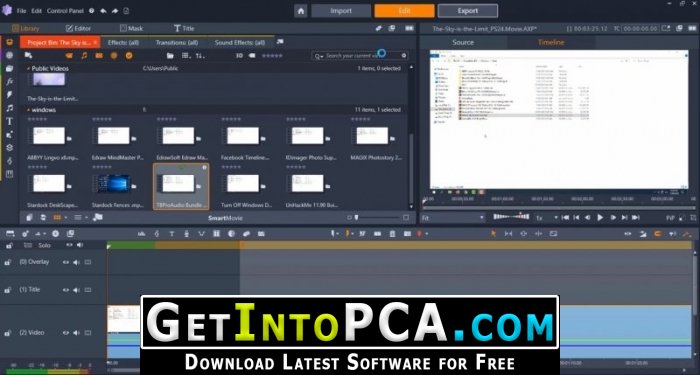 pinnacle video editor free download full version